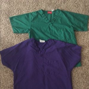 Scrub tops size medium